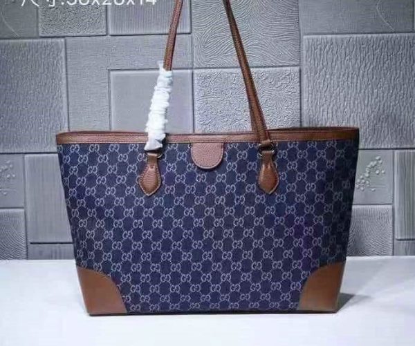 Gucci Ophidia AAA+ Replica Medium Denim Tote Bag LB90953285412