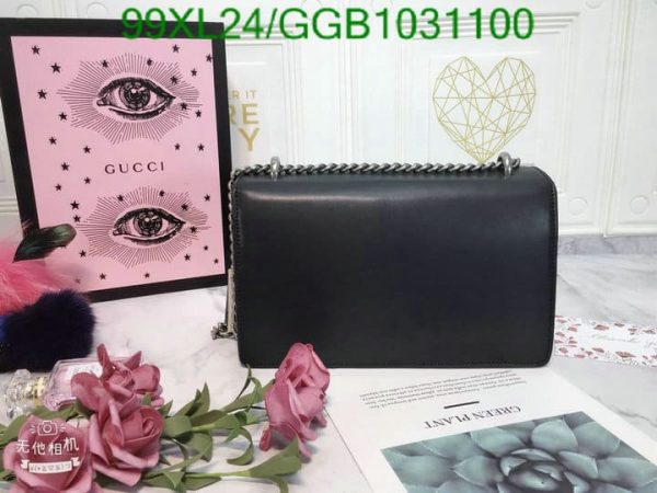 Gucci Embossed AAA+ Replica Leather Luxury Chain Bag GGB1031100482