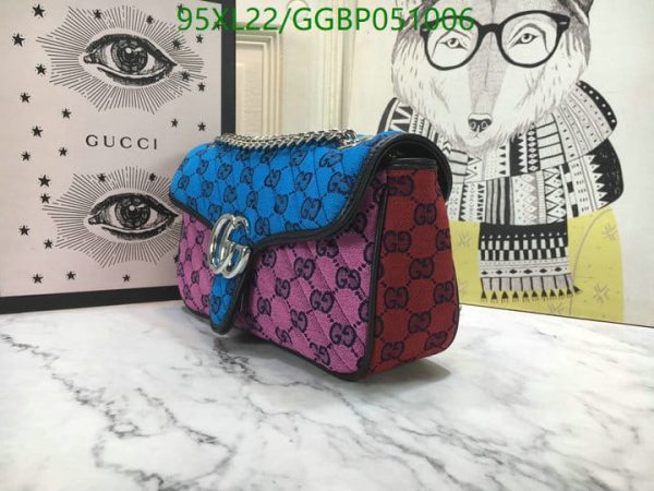 Gucci AAA+ Replica GG Marmont Multicolor Shoulder Bag GGBP051006167