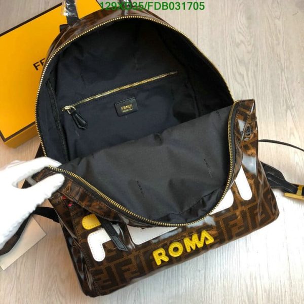 Fendi AAA+ Replica Large Designer Logo Backpack FDB0317051125