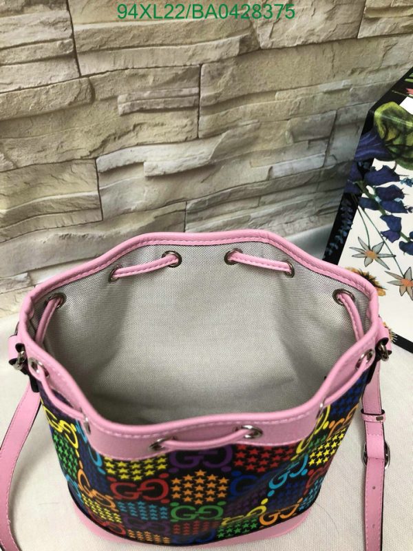 Gucci AAA+ Replica GG Supreme Psychedelic Bucket Bag BA04283754752