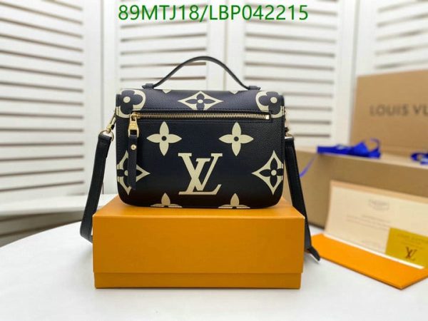 Louis Vuitton AAA+ Replica Black/White Pochette Metis LBP0422150874