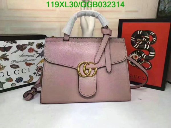 Gucci AAA+ Replica Multicolor GG Marmont Top Handle Bag GGB0323144638