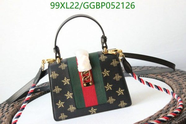 Gucci AAA+ Replica Embroidered Sylvie Small Shoulder Bag GGBP052126827