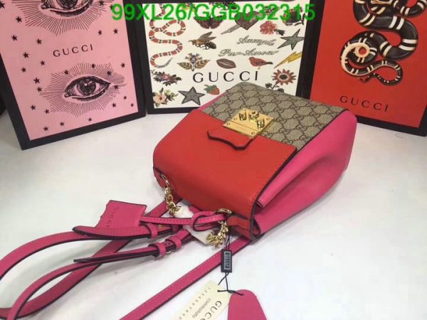 Gucci Padlock AAA+ Replica Coated Leather Mini Backpack GGB0323154831