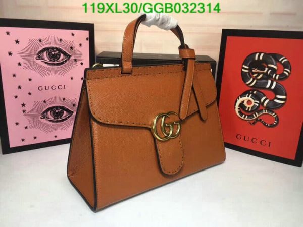 Gucci AAA+ Replica Multicolor GG Marmont Top Handle Bag GGB0323144638