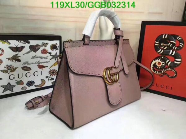 Gucci AAA+ Replica Multicolor GG Marmont Top Handle Bag GGB0323144638