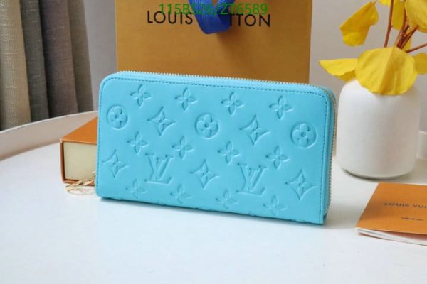 Louis Vuitton 1:1 Mirror Lagon Zippy Long Ladies Wallet ZT65895481972