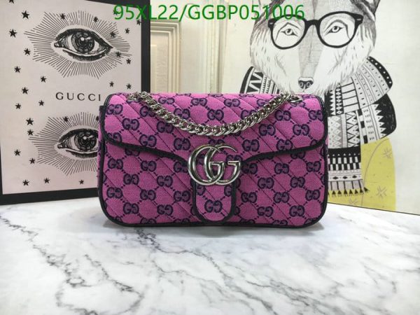 Gucci AAA+ Replica GG Marmont Multicolor Shoulder Bag GGBP051006167