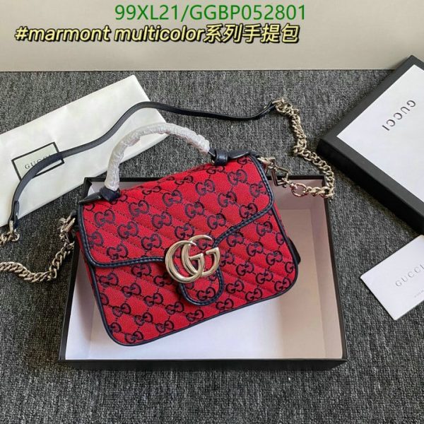 Gucci AAA+ Replica GG Marmont Top-Handle Bag GGBP052801521