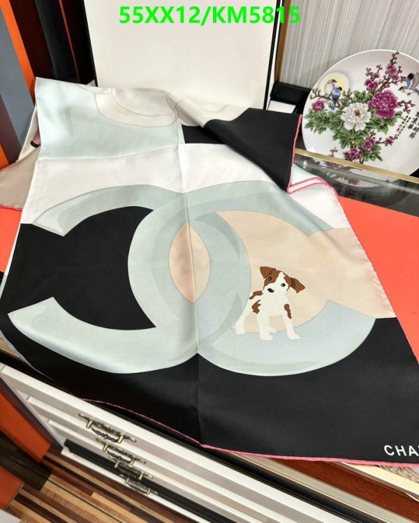 Chanel Replica Twill Silk Square Scarf/Shawl