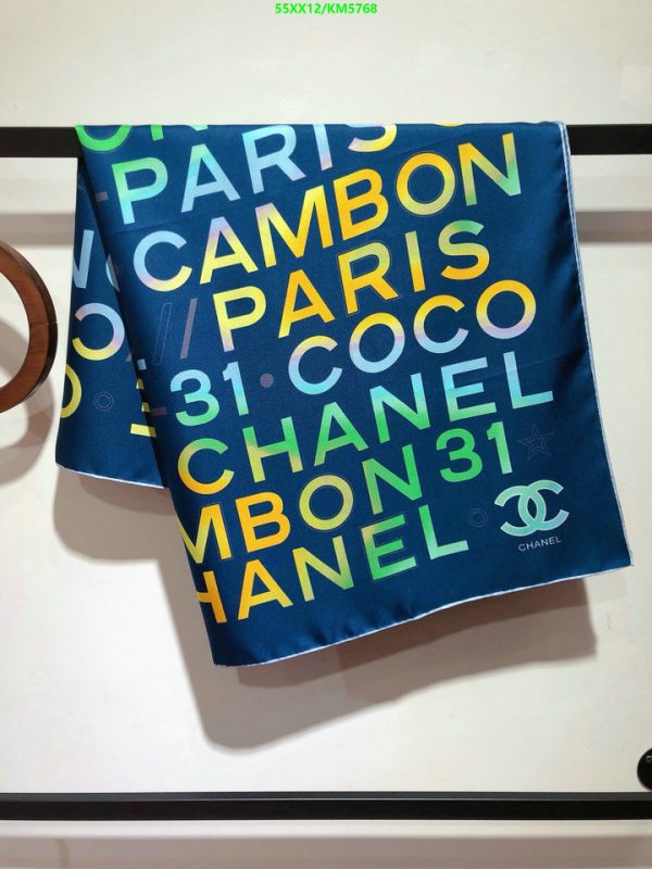 Chanel Replica Rue Cambon 31 Silk Neon Square Scarf