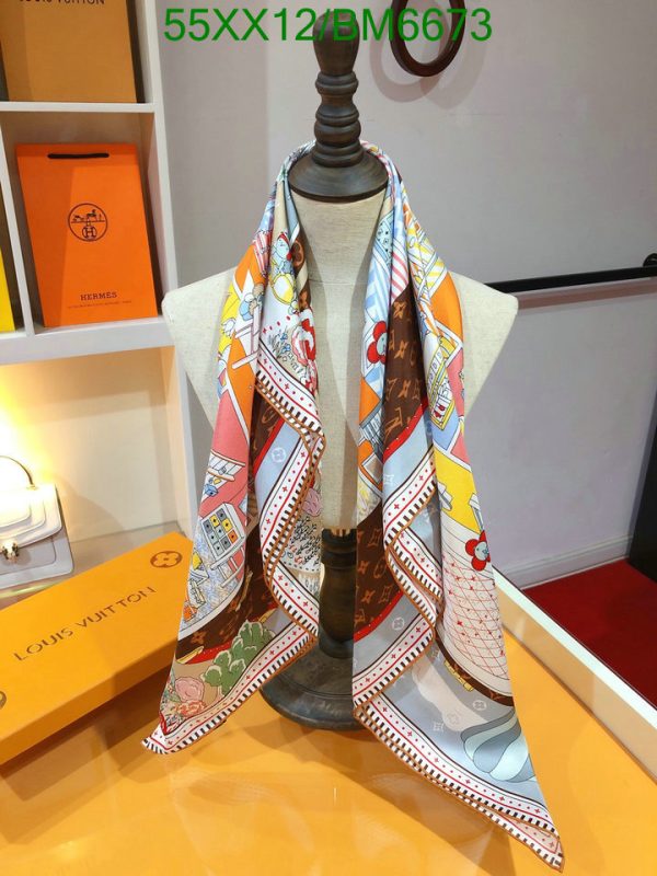 Louis Vuitton Replica Vivienne World 90 Square Scarf