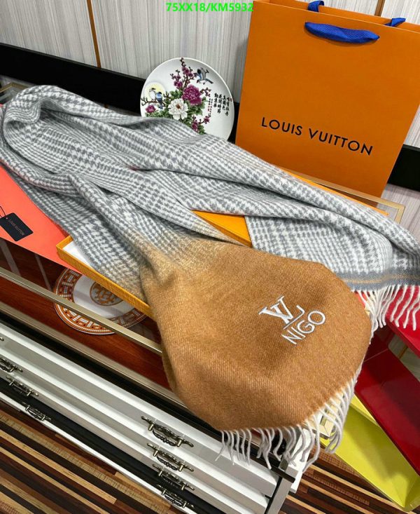 Louis Vuitton Replica Nigo Cashmere Scarf