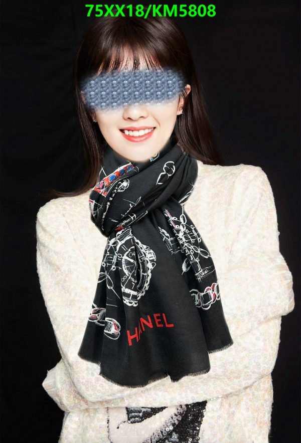 Chanel Replica Cashmere Logo Icon Shawl and Scarf