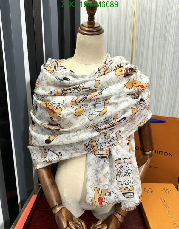 Louis Vuitton Replica Bear Happy Park Cashmere Shawl/Scarf