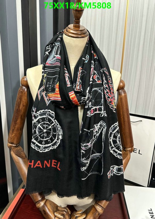 Chanel Replica Cashmere Logo Icon Shawl and Scarf