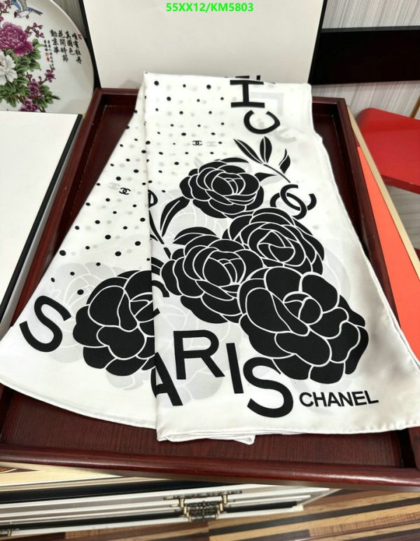 Chanel Replica Coco Camellia Silk Square Scarf