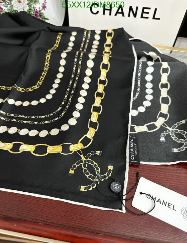 Chanel Replica Black Silk Fall Winter Scarf/Shawl