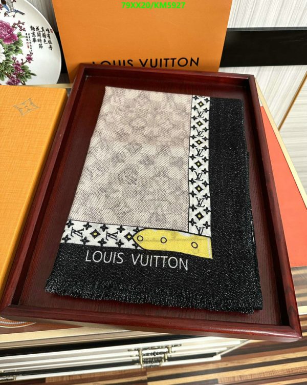 Louis Vuitton Replica Cashmere Monogram Woman Scarf