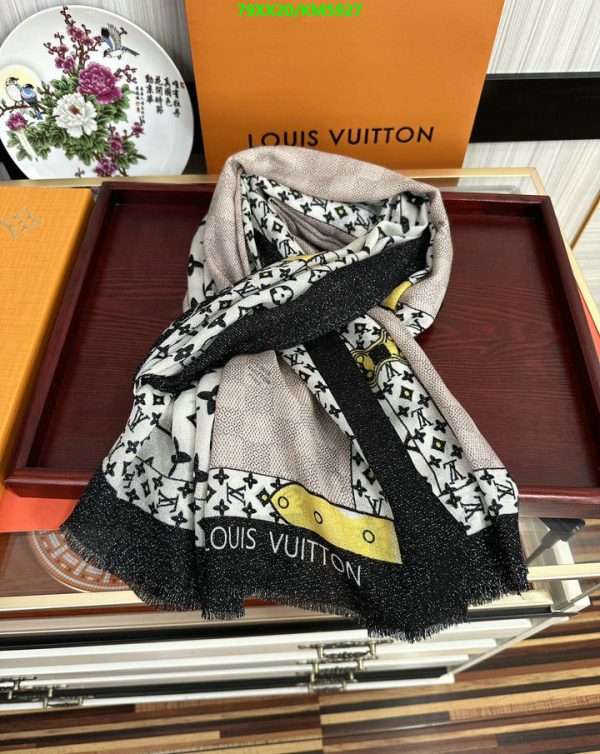 Louis Vuitton Replica Cashmere Monogram Woman Scarf