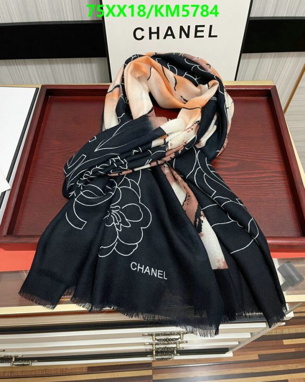 Chanel Replica Luxury Multicolour Cashmere Black Scarf