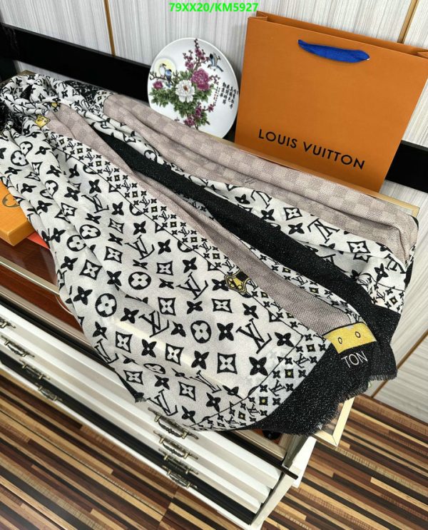 Louis Vuitton Replica Cashmere Monogram Woman Scarf