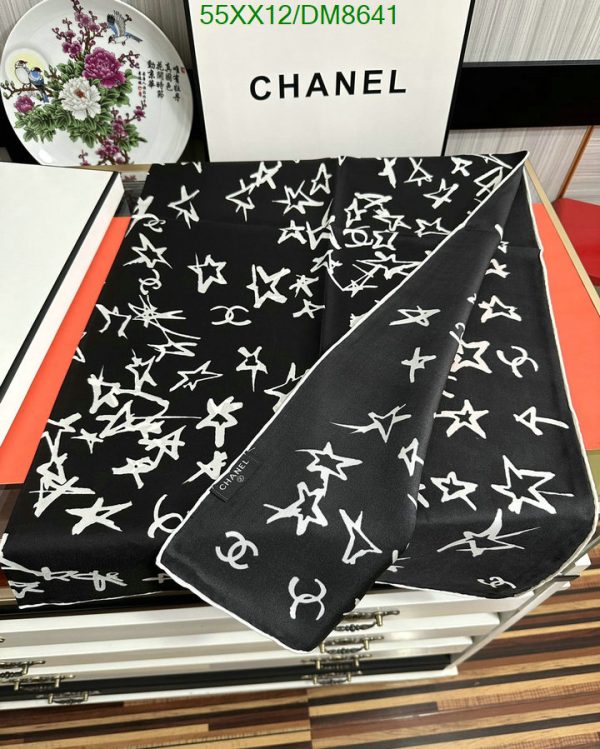 Chanel Replica 22C Scrunchie Star Pattern Hair Tie Coco Mark