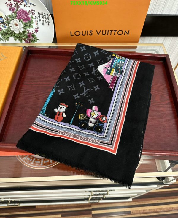 Louis Vuitton Replica Vivienne Animation Cashmere Scarf