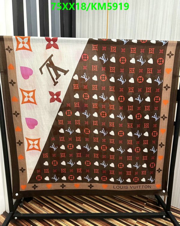 Louis Vuitton Replica Game On Bandeau Cashmere Scarf