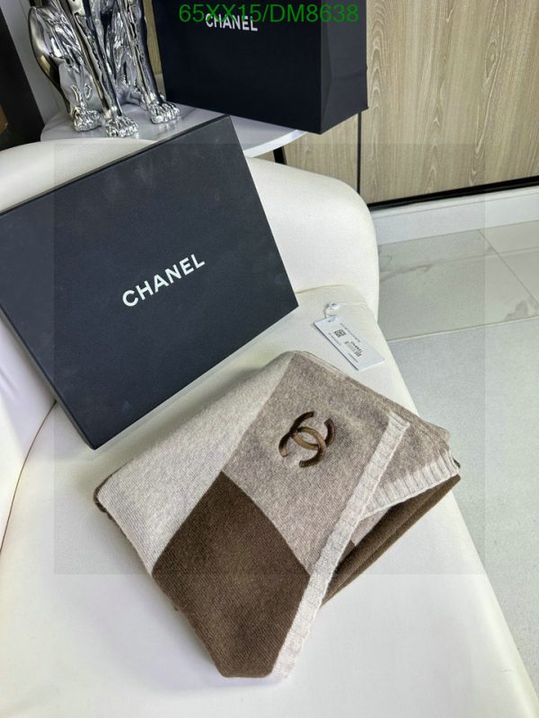 Chanel Replica CC Striped Cashmere Knitted Scarf