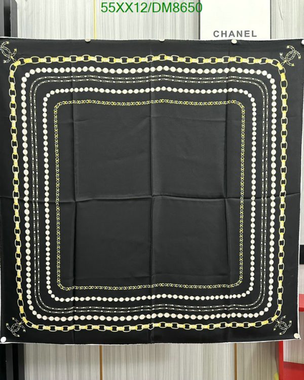 Chanel Replica Black Silk Fall Winter Scarf/Shawl