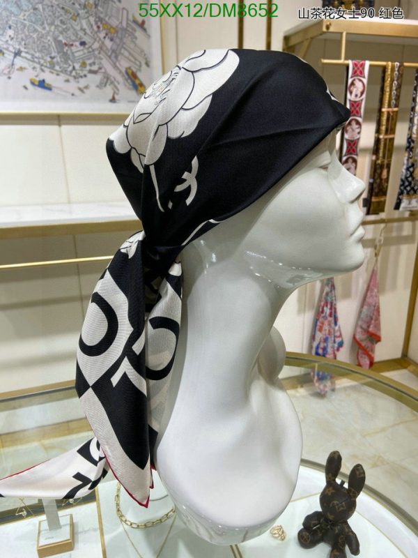 Chanel Replica Silk Woman Camellia Scarf 90CM