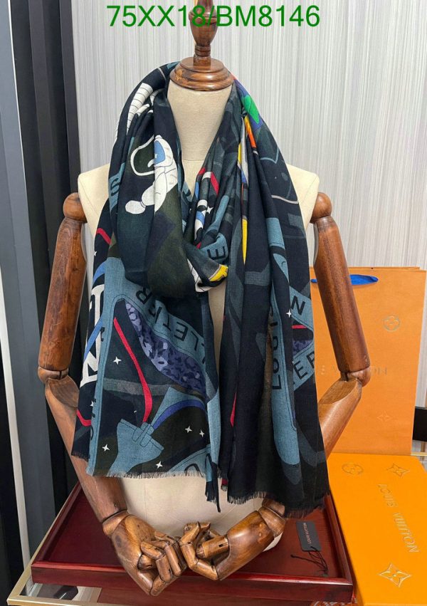 Louis Vuitton Replica Blend Novelty Outer Space Print Shawl