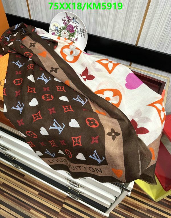 Louis Vuitton Replica Game On Bandeau Cashmere Scarf