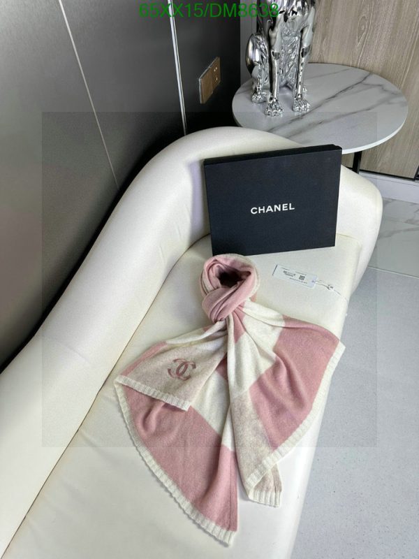 Chanel Replica CC Striped Cashmere Knitted Scarf