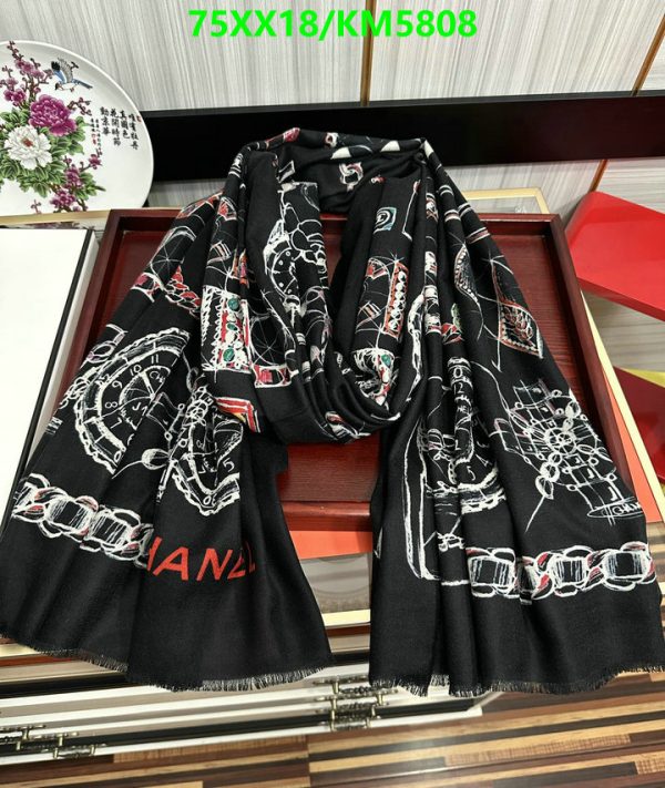 Chanel Replica Cashmere Logo Icon Shawl and Scarf