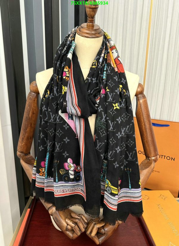 Louis Vuitton Replica Vivienne Animation Cashmere Scarf