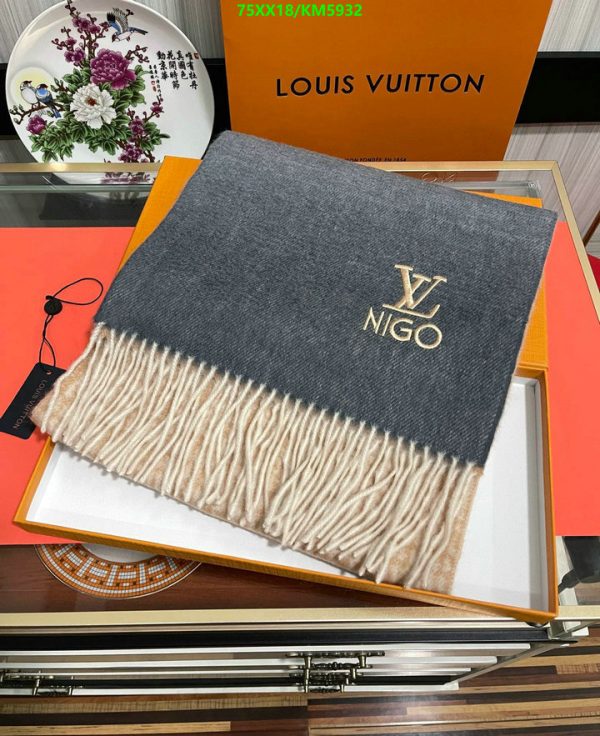 Louis Vuitton Replica Nigo Cashmere Scarf