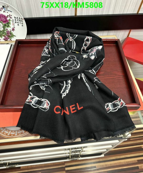 Chanel Replica Cashmere Logo Icon Shawl and Scarf