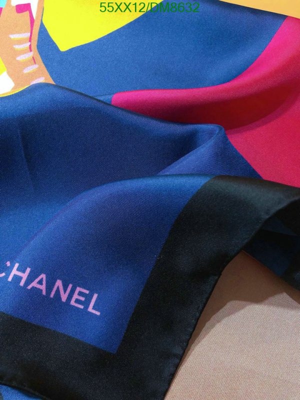 Chanel Replica Silk Christmas CC Heart Colorful Scarf Bandana