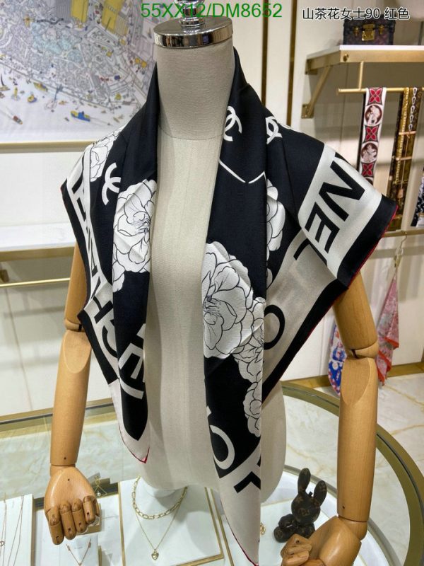 Chanel Replica Silk Woman Camellia Scarf 90CM