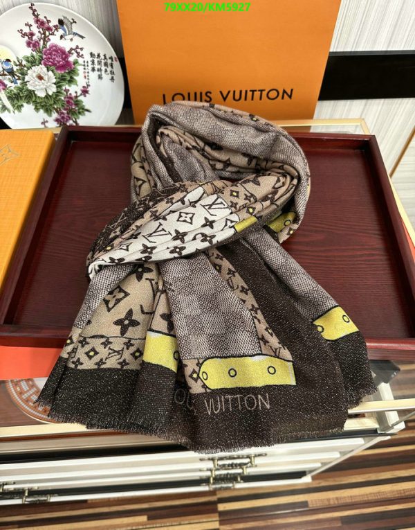 Louis Vuitton Replica Cashmere Monogram Woman Scarf