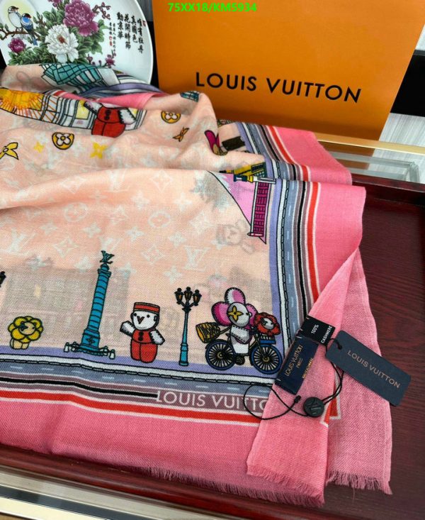 Louis Vuitton Replica Vivienne Animation Cashmere Scarf