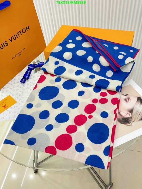 Louis Vuitton Replica LV x YK Infinity Monogram Dots Scarf 45