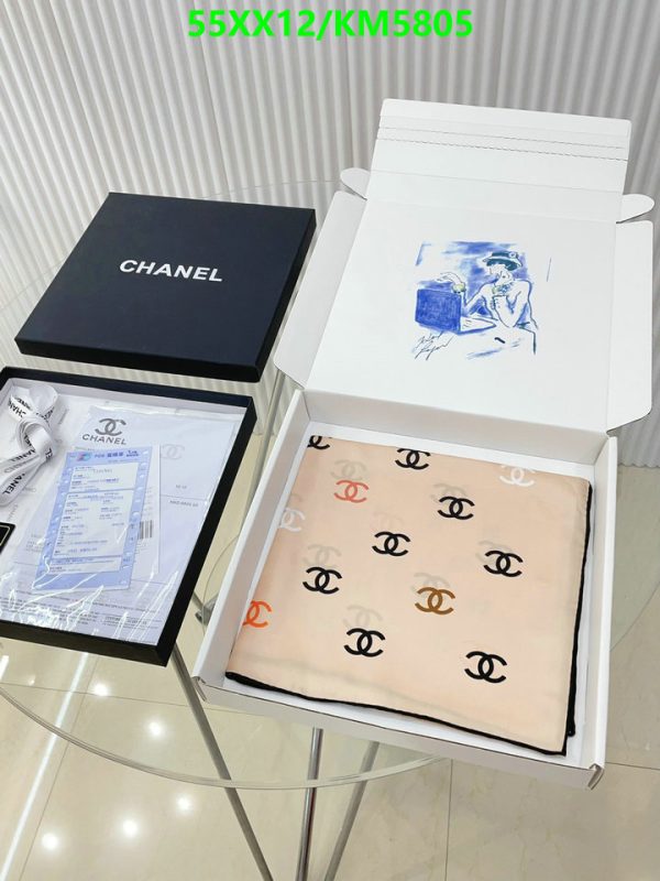 Chanel Replica Double Side Silk Twill Square Scarf