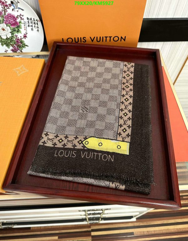 Louis Vuitton Replica Cashmere Monogram Woman Scarf