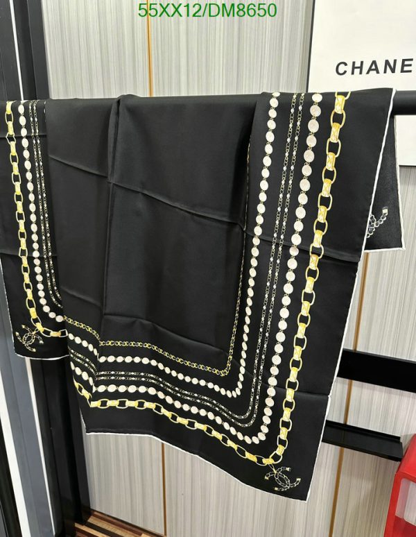 Chanel Replica Black Silk Fall Winter Scarf/Shawl