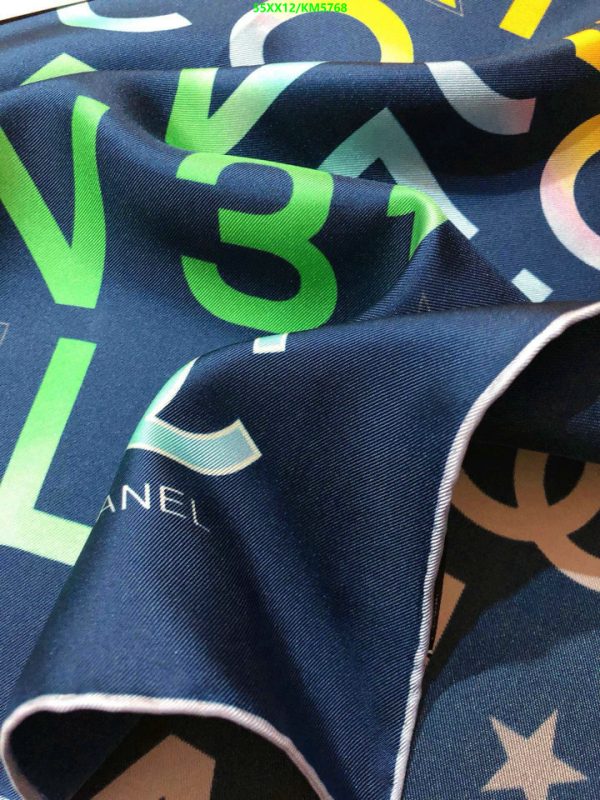 Chanel Replica Rue Cambon 31 Silk Neon Square Scarf