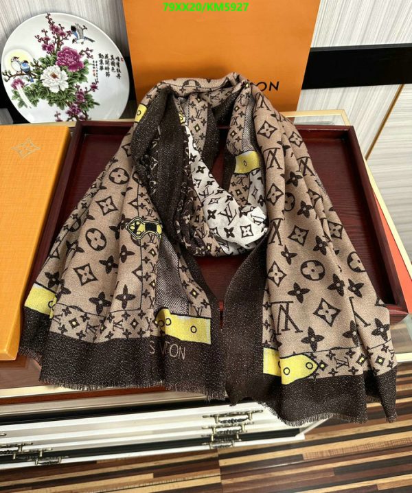 Louis Vuitton Replica Cashmere Monogram Woman Scarf